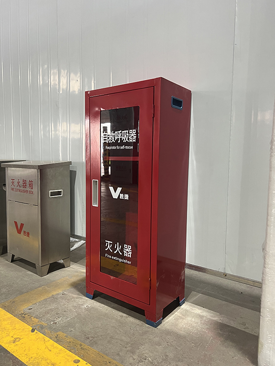 开门式置地型呼吸组合体类灭火器箱-灭火器产品-广东胜捷消防器材有限公司