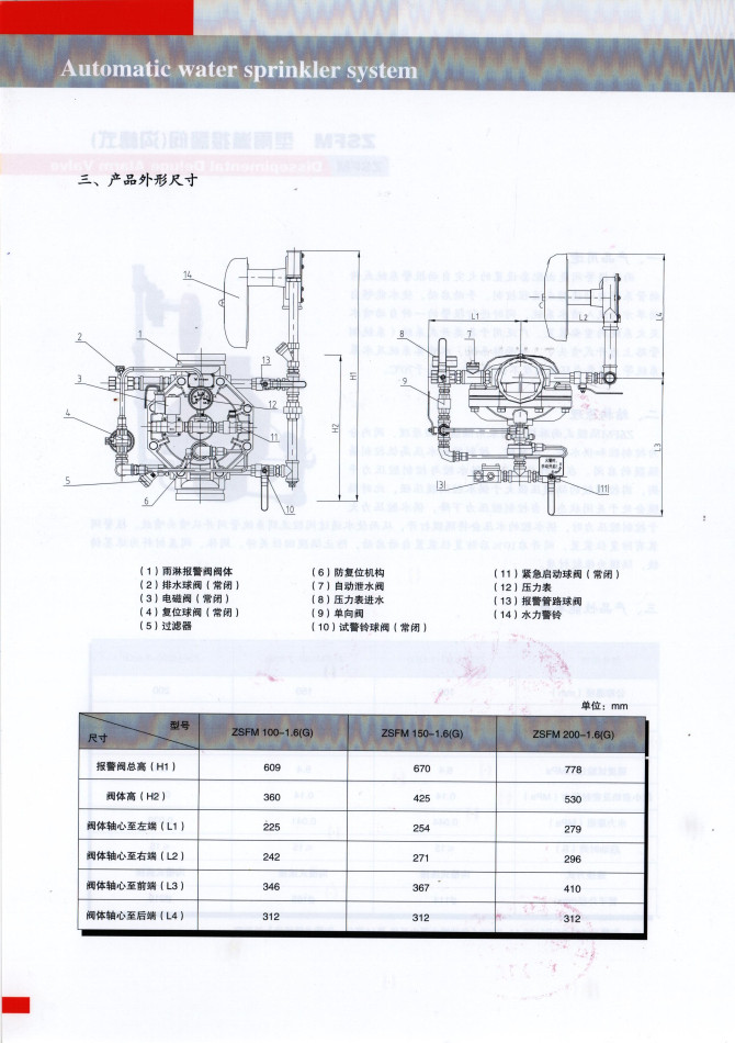 ZSFM型雨淋报警阀（沟槽式）-消防水产品-广东胜捷消防器材有限公司